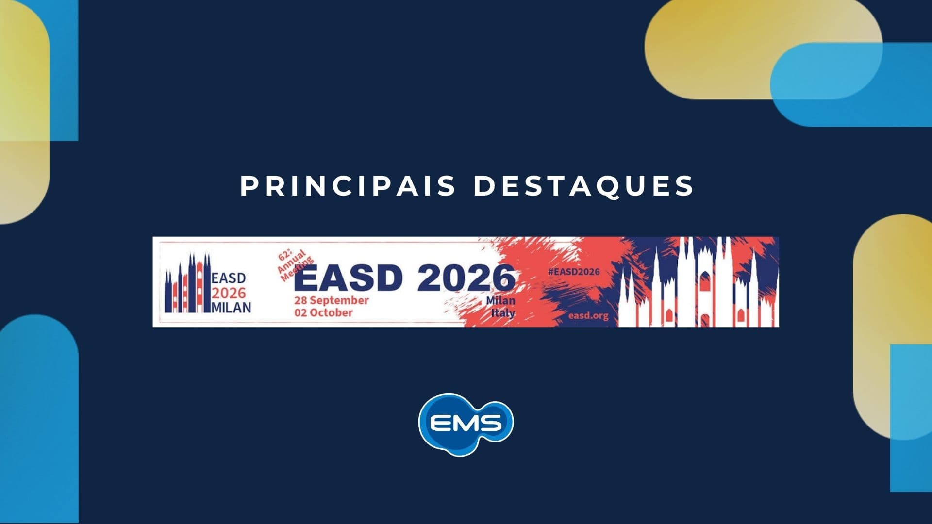 EASD 2026: os principais avanços em diabetes apresentados em Milão